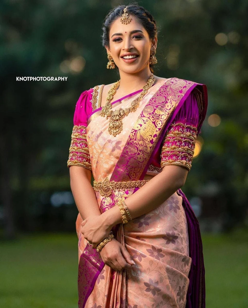South Indian Kanjivaram Silk Saree — gallery