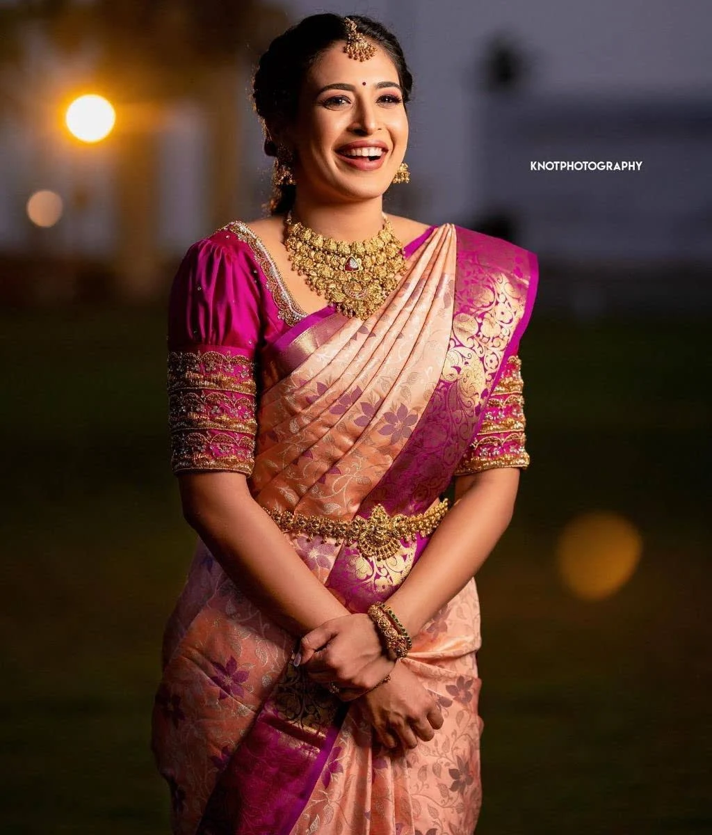 South Indian Kanjivaram Silk Saree — gallery