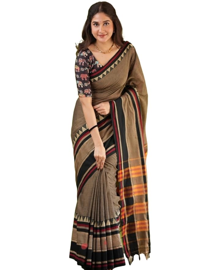 Soft Cotton Printed Saree