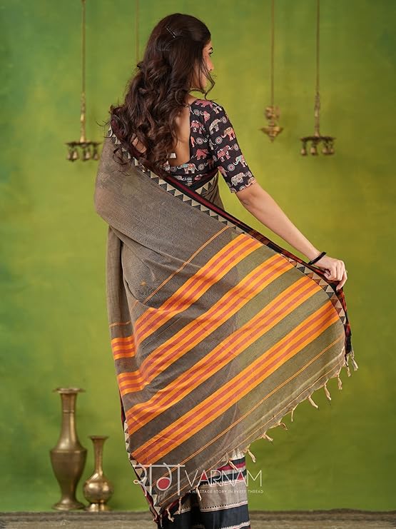 Soft Cotton Printed Saree — gallery